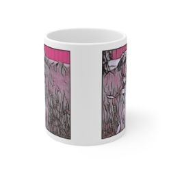 Picture of Catahoula Leopard Dog-Comic Pink Mug