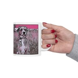 Picture of Catahoula Leopard Dog-Comic Pink Mug