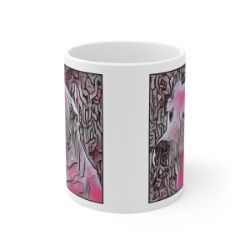 Picture of Central Asian Shepherd Dog-Comic Pink Mug