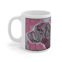 Picture of Curly Coated Retriever-Comic Pink Mug