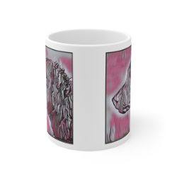 Picture of Curly Coated Retriever-Comic Pink Mug