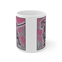 Picture of Dachshund-Comic Pink Mug