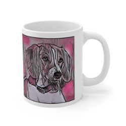Picture of English Foxhound-Comic Pink Mug