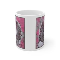 Picture of English Springer Spaniel-Comic Pink Mug