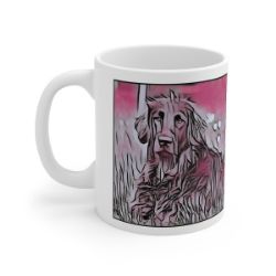 Picture of German Long Haired Pointer-Comic Pink Mug