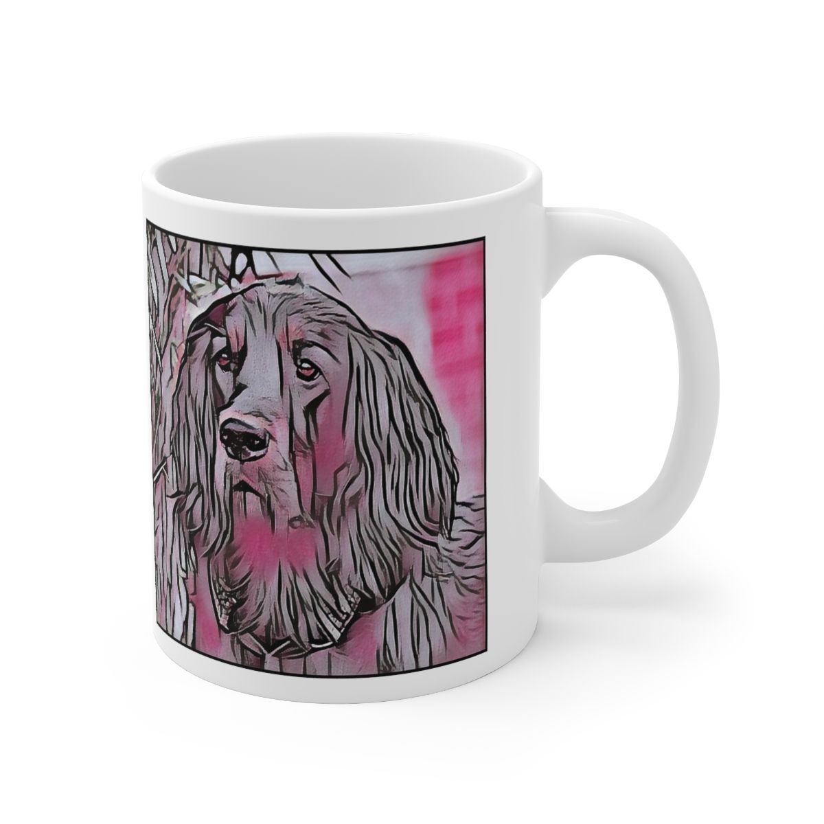 Picture of Gordon Setter-Comic Pink Mug