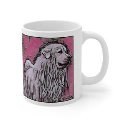 Picture of Great Pyrenees-Comic Pink Mug