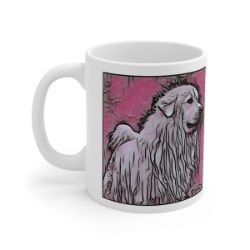 Picture of Great Pyrenees-Comic Pink Mug