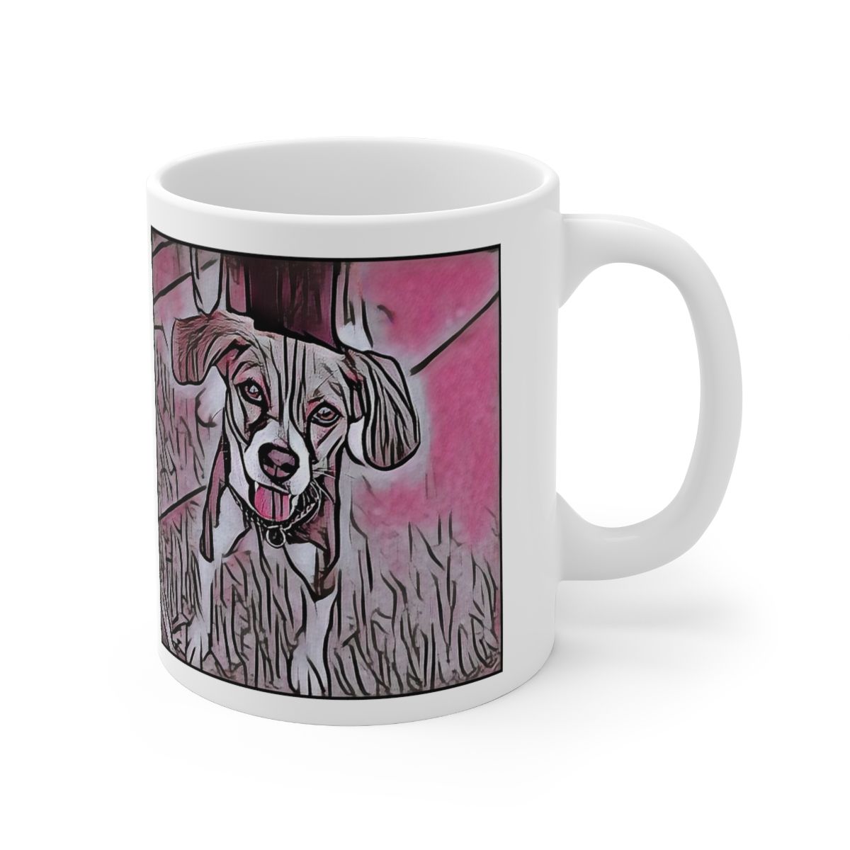 Picture of Harrier-Comic Pink Mug