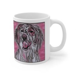 Picture of Irish Red and White Setter-Comic Pink Mug