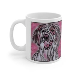 Picture of Irish Red and White Setter-Comic Pink Mug