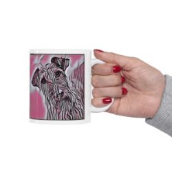 Picture of Irish Terrier-Comic Pink Mug