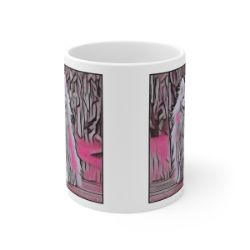 Picture of Japanese Spitz-Comic Pink Mug