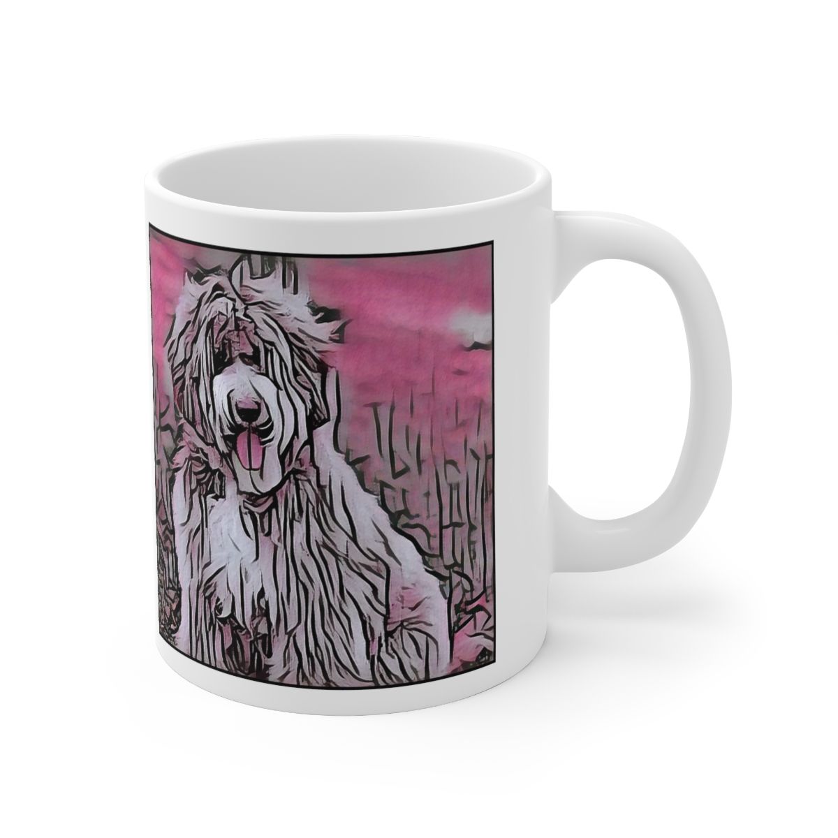 Picture of Labradoodle-Comic Pink Mug