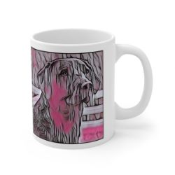 Picture of Labrador Retriever-Comic Pink Mug