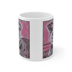 Picture of Miniature Schnauzer-Comic Pink Mug