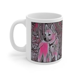 Picture of Norwegian Buhund-Comic Pink Mug