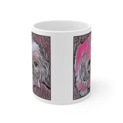 Picture of Pekingese-Comic Pink Mug
