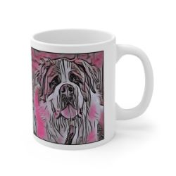 Picture of Saint Bernard-Comic Pink Mug
