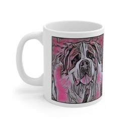 Picture of Saint Bernard-Comic Pink Mug