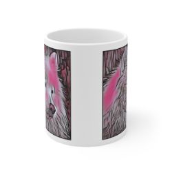 Picture of Samoyed-Comic Pink Mug