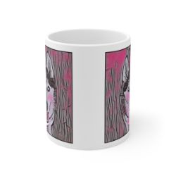 Picture of Siberian Husky-Comic Pink Mug