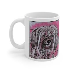 Picture of Tibetan Terrier-Comic Pink Mug