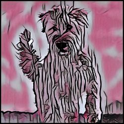 Picture of Wheaten Terrier-Comic Pink Mug
