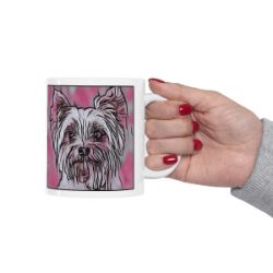 Picture of Yorkshire Terrier-Comic Pink Mug