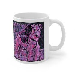 Picture of Airedale Terrier-Violet Femmes Mug