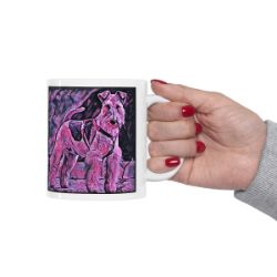 Picture of Airedale Terrier-Violet Femmes Mug