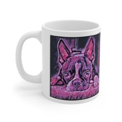 Picture of Boston Terrier-Violet Femmes Mug