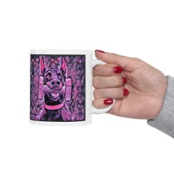 Picture of Doberman cropped-Violet Femmes Mug