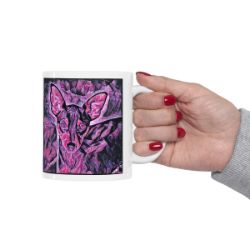 Picture of Miniature Pinscher-Violet Femmes Mug