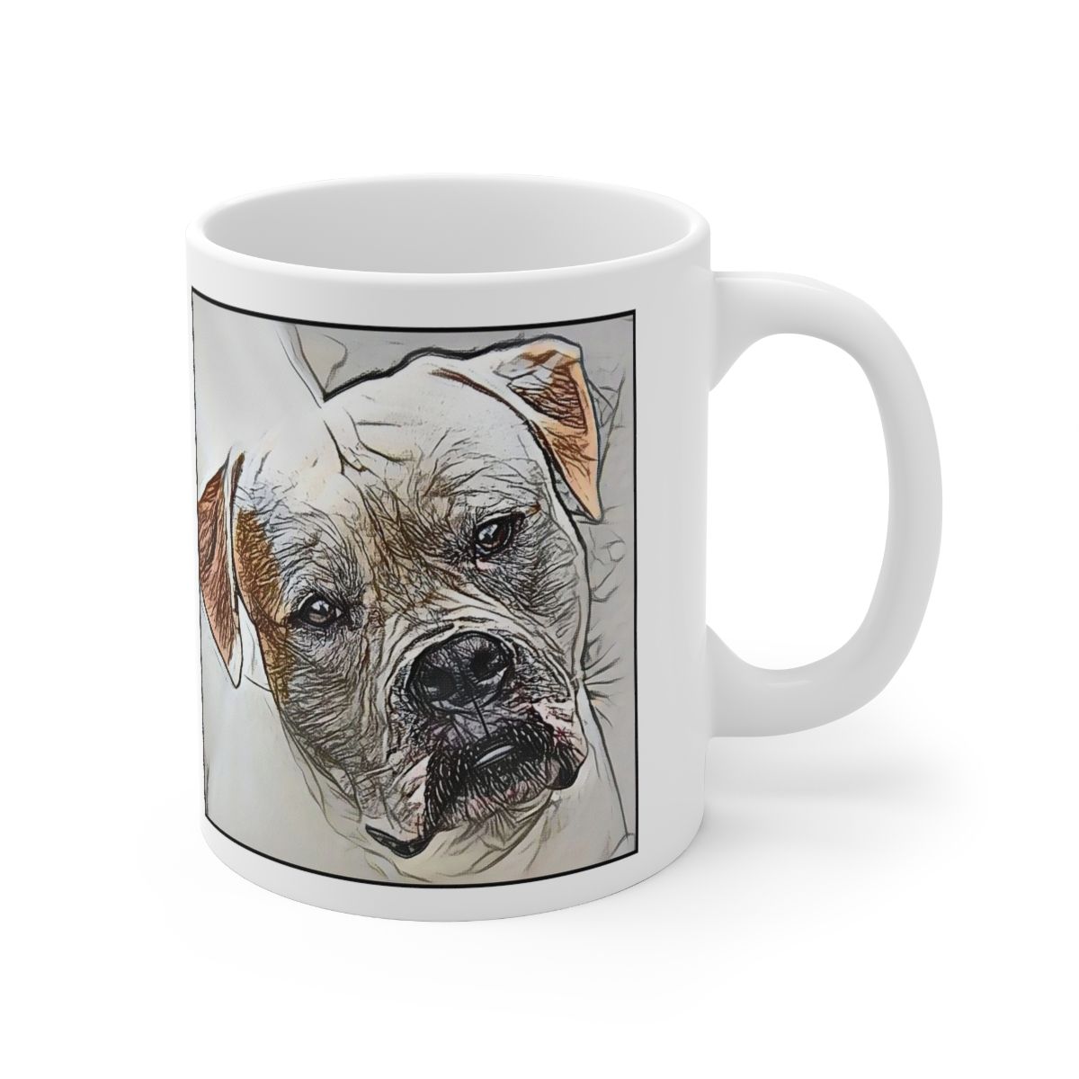 Picture of American Bulldog-Penciled In Mug