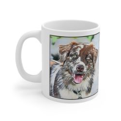 Picture of Australian Shepherd-Penciled In Mug