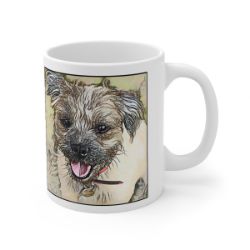 Picture of Border Terrier-Penciled In Mug