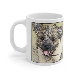 Picture of Border Terrier-Penciled In Mug