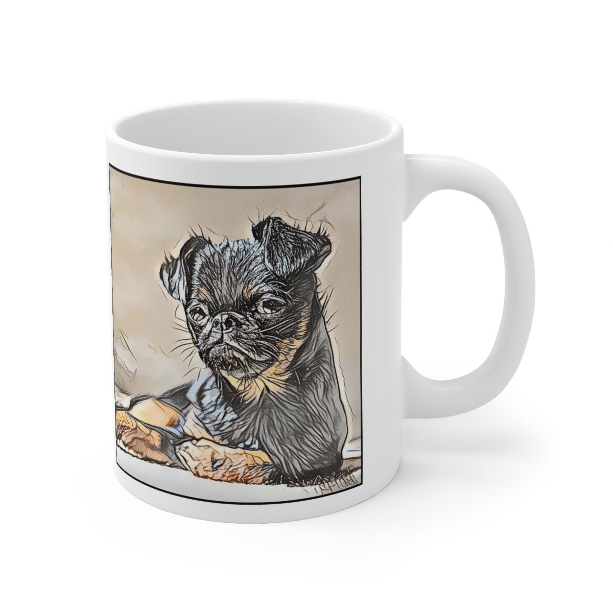 Picture of Brussels Griffon-Penciled In Mug
