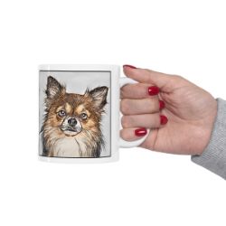Picture of Chihuahua Long Hair-Penciled In Mug
