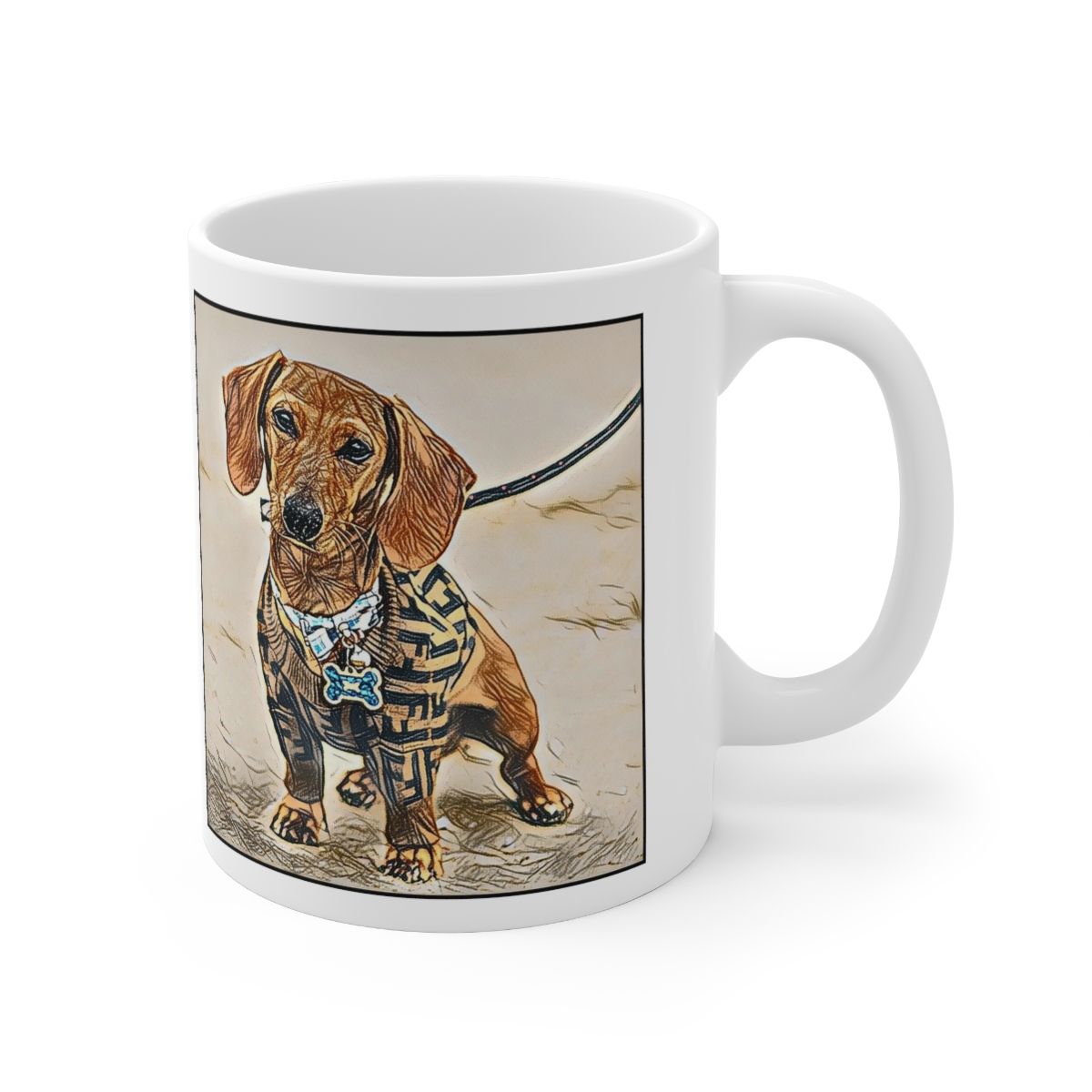 Picture of Dachshund-Penciled In Mug