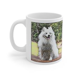 Picture of Japanese Spitz-Penciled In Mug