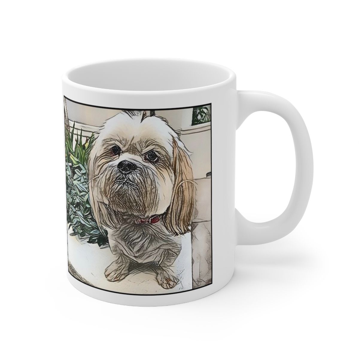 Picture of Lhasa Apso-Penciled In Mug