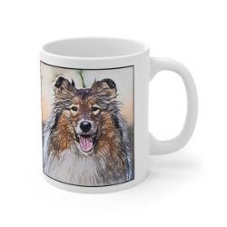 Picture of Rough Collie-Penciled In Mug