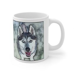 Picture of Siberian Husky-Penciled In Mug