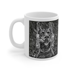 Picture of Doberman cropped-Licorice Lines Mug