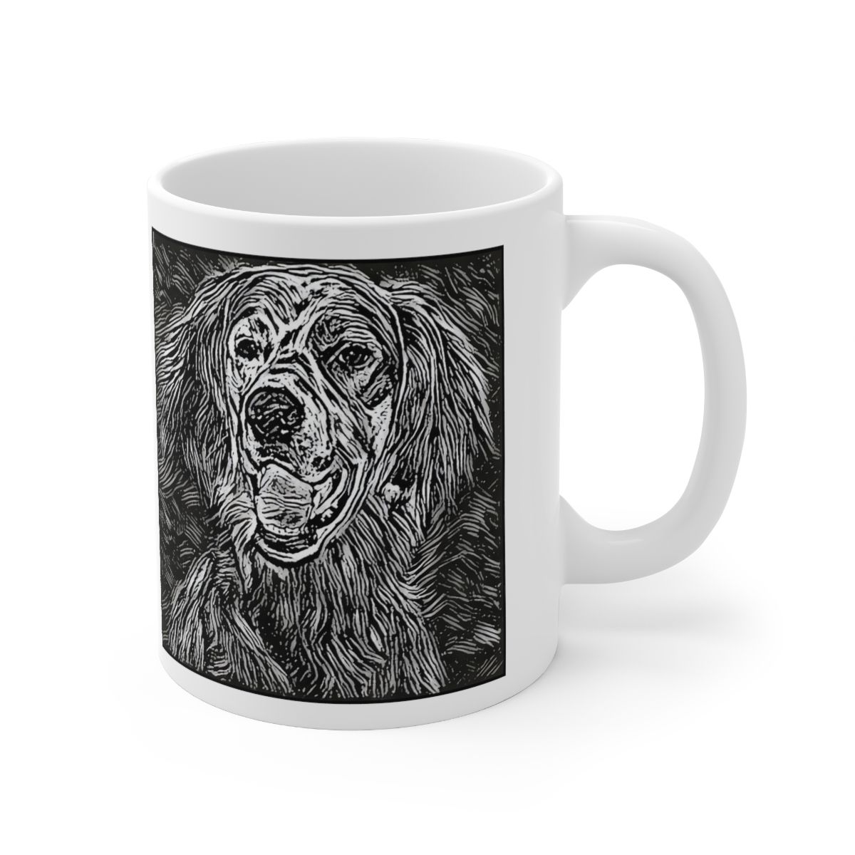 Picture of Irish Red and White Setter-Licorice Lines Mug