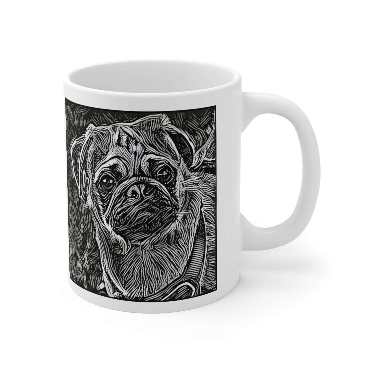 Picture of Pug-Licorice Lines Mug