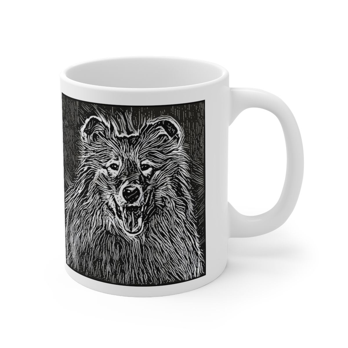 Picture of Rough Collie-Licorice Lines Mug