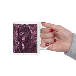 Picture of Portuguese Water Dog-Plump Wine Mug